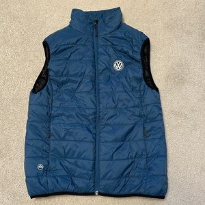 Volkswagen Embroidered Stormtech Blue Quilted Vest - Medium
